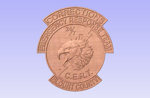 Blount County Tennessee Sheriff's Department Corrections CERT Plaque