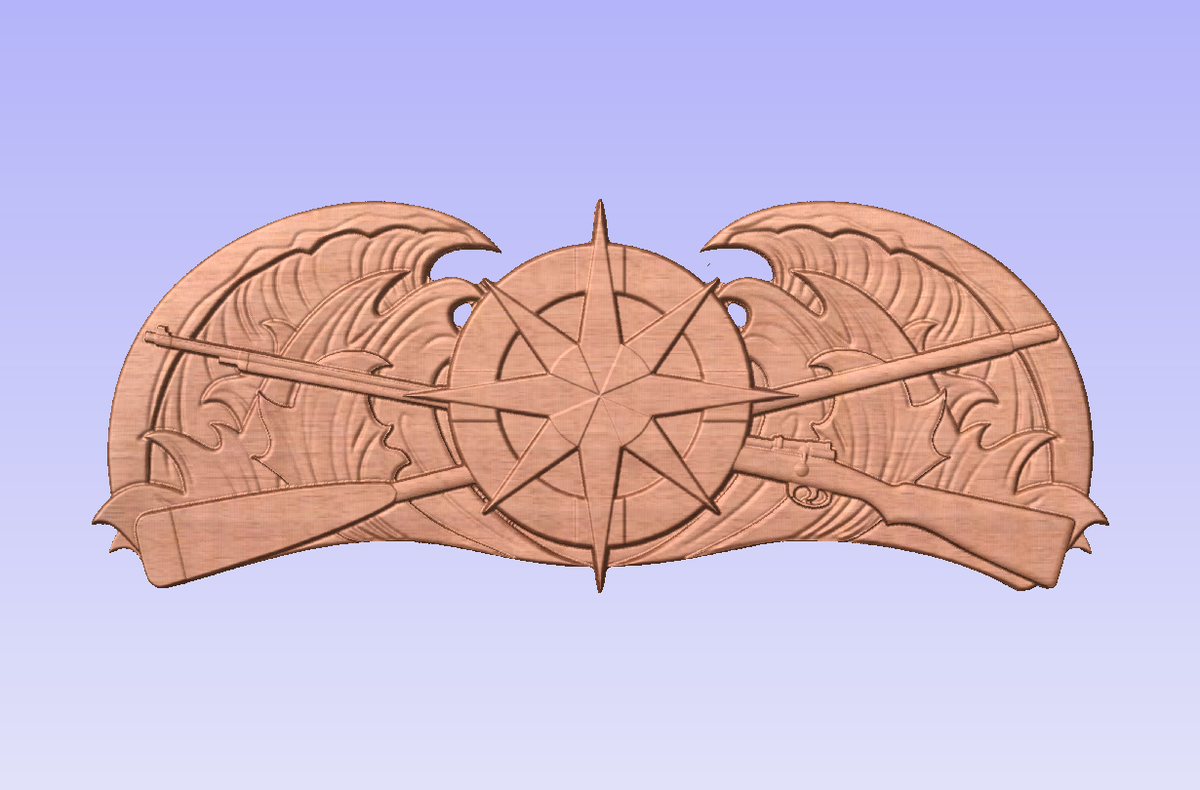 Response Ashore Breast Insignia Device – With The Grain Woodworking CNC